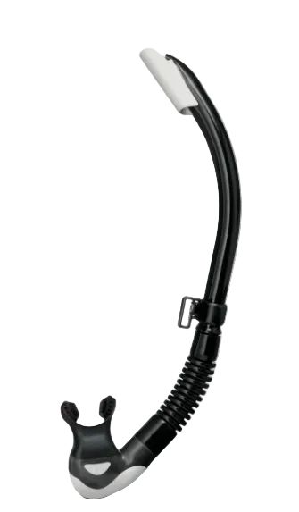 TUSA Platina II Hyperdry Snorkel – Premium Semi-Dry Snorkel with Hyperdry Technology Black White